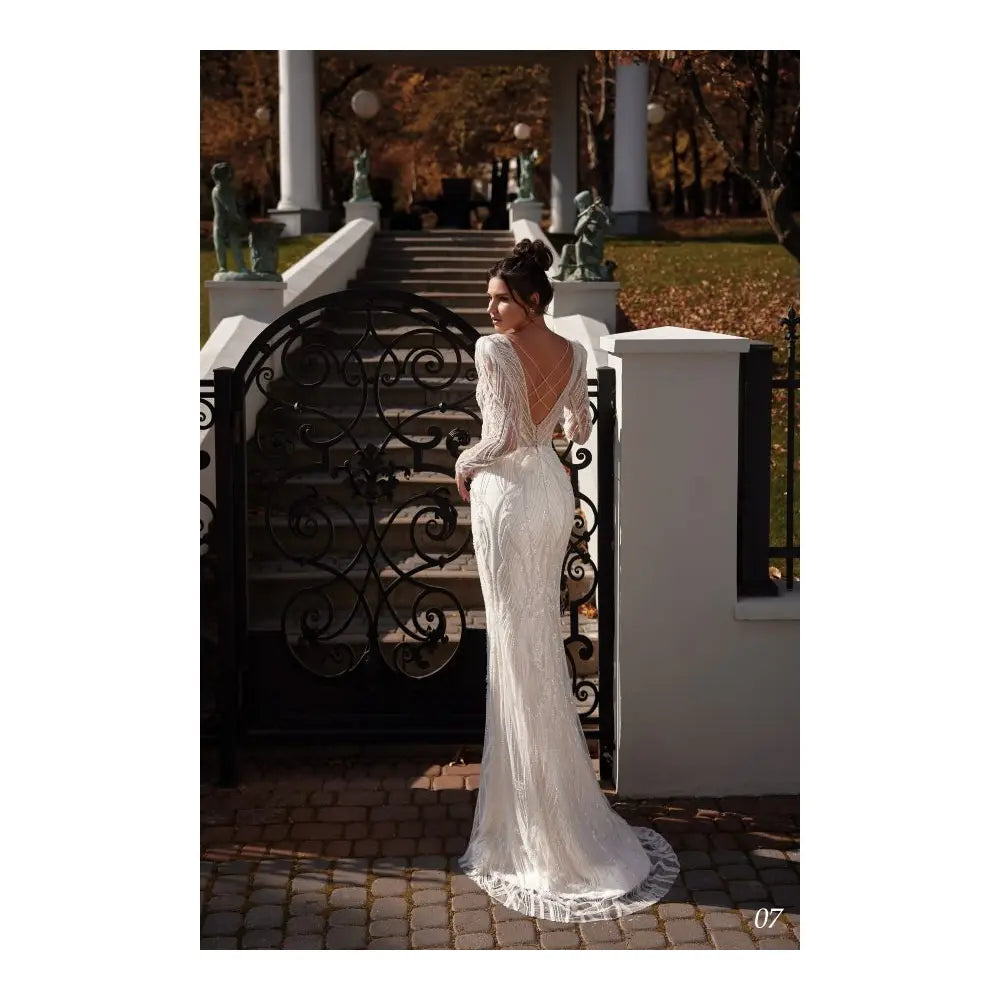 Rochie mireasa 2 in 1 sirena cu fusta detasabila 23-07 - Simone Boutique rochii de mireasa Sibiu