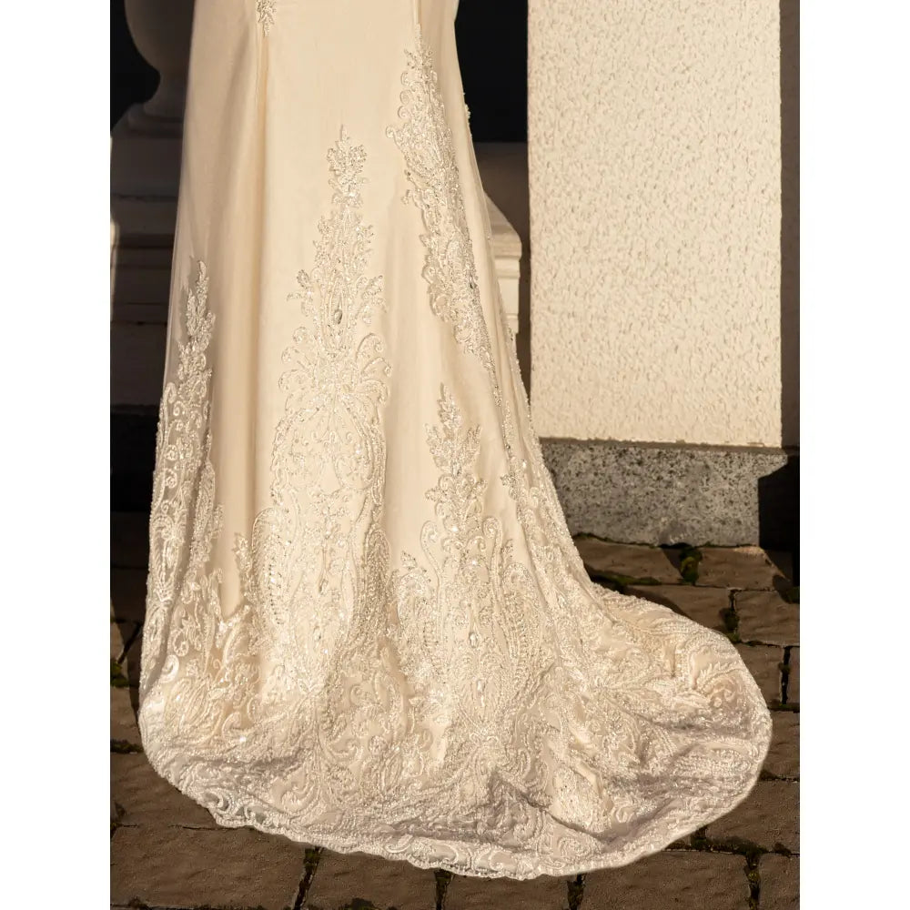 Rochie mireasa 2 in 1 sirena cu fusta detasabila 23-32 - Simone Boutique rochii de mireasa Sibiu