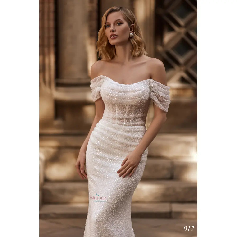 Rochie mireasa 2 in 1 sirena cu fusta detasabila 24-17 - Simone Boutique rochii de mireasa Sibiu