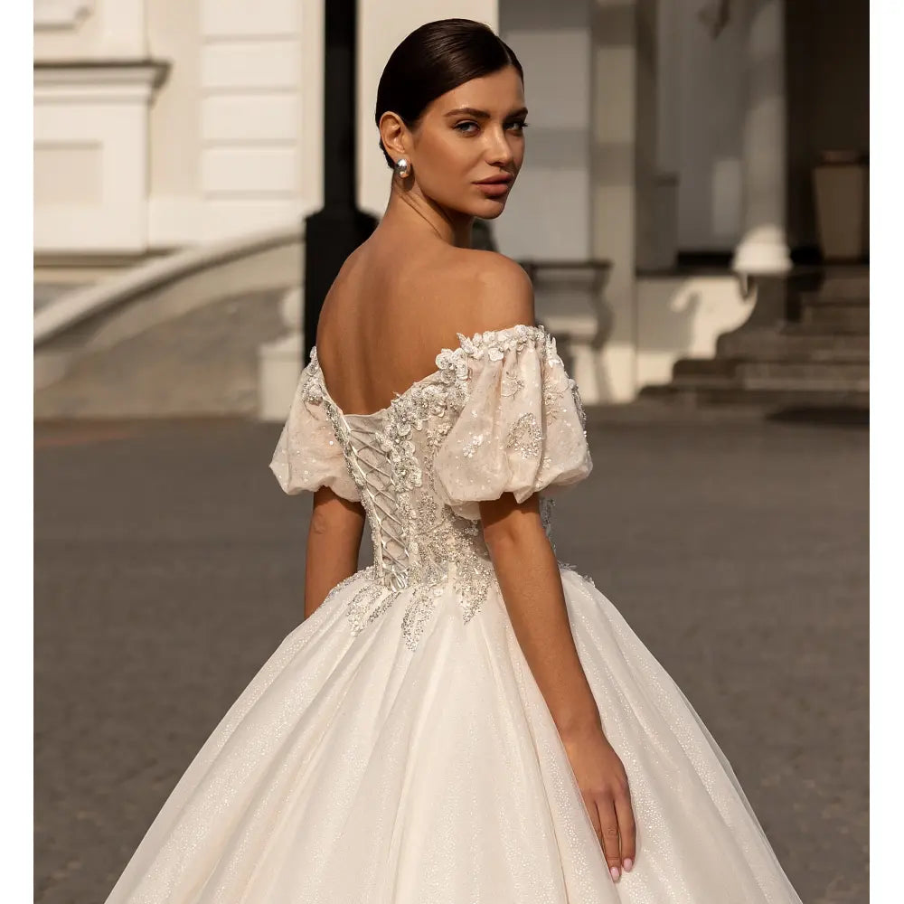 Rochie mireasa printesa 23-22 - Simone Boutique rochii de mireasa Sibiu