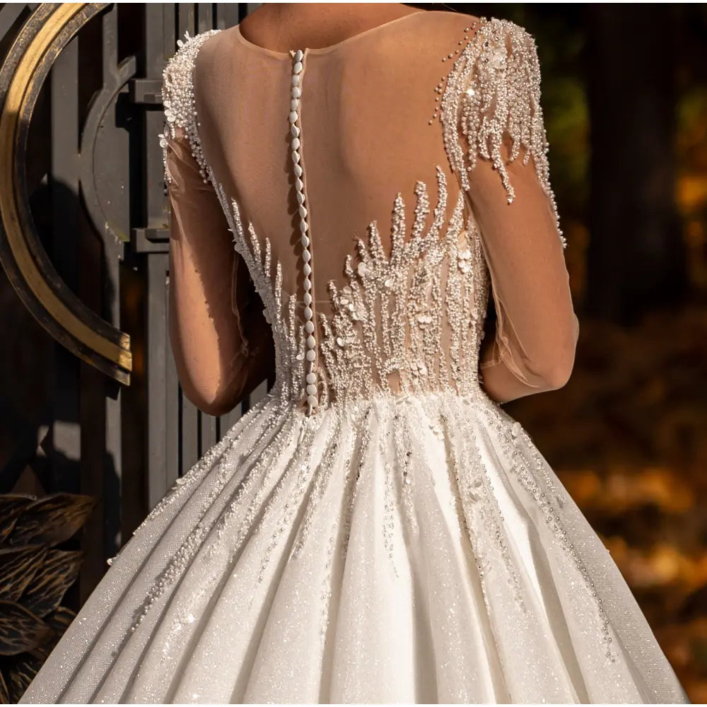 Rochie mireasa printesa cu decolteu inimioara 23-33 - Simone Boutique rochii de mireasa Sibiu