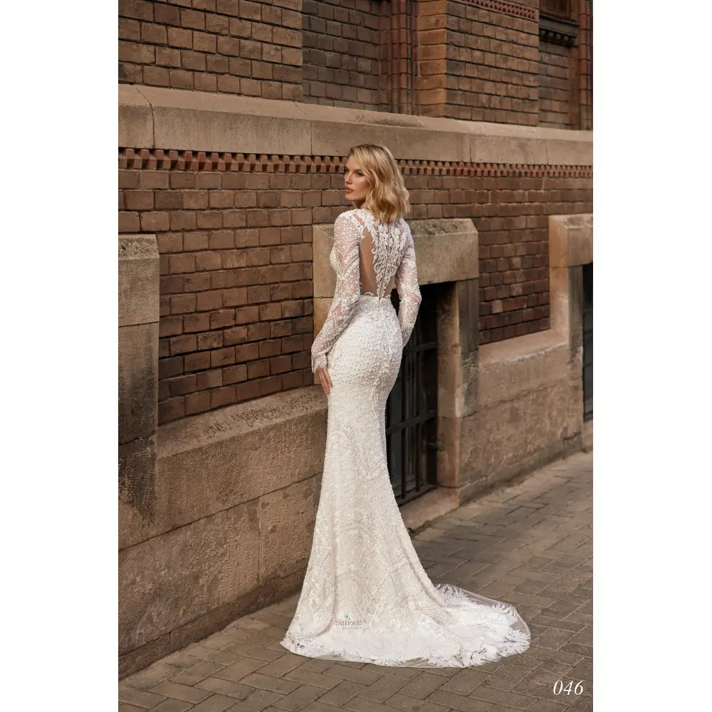 Rochie mireasa sirena cu maneci lungi 24-46 - Simone Boutique rochii de mireasa Sibiu