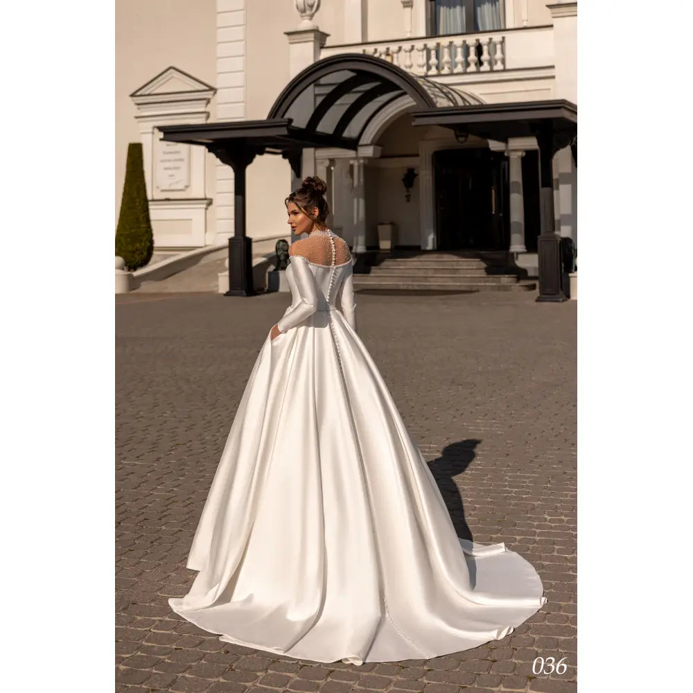 Rochie mireasa tafta 23-36 - Simone Boutique rochii de mireasa Sibiu