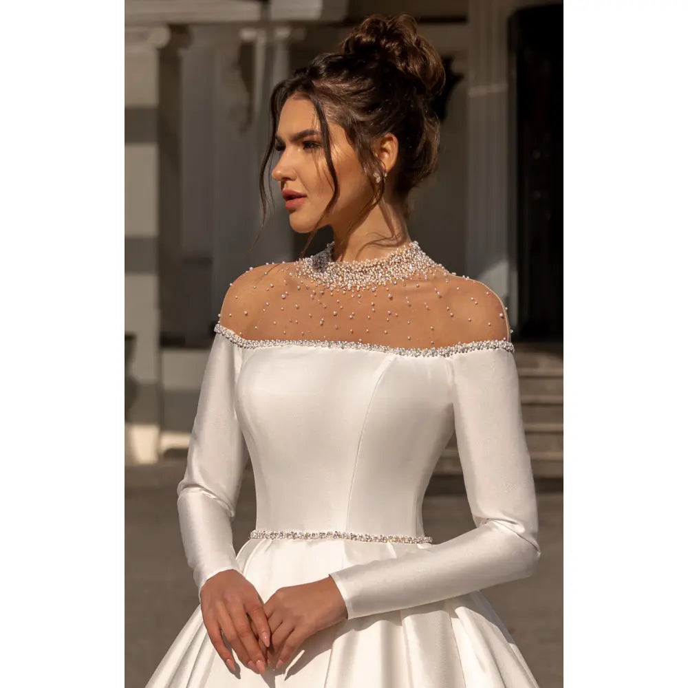 Rochie mireasa tafta 23-36 - Simone Boutique rochii de mireasa Sibiu