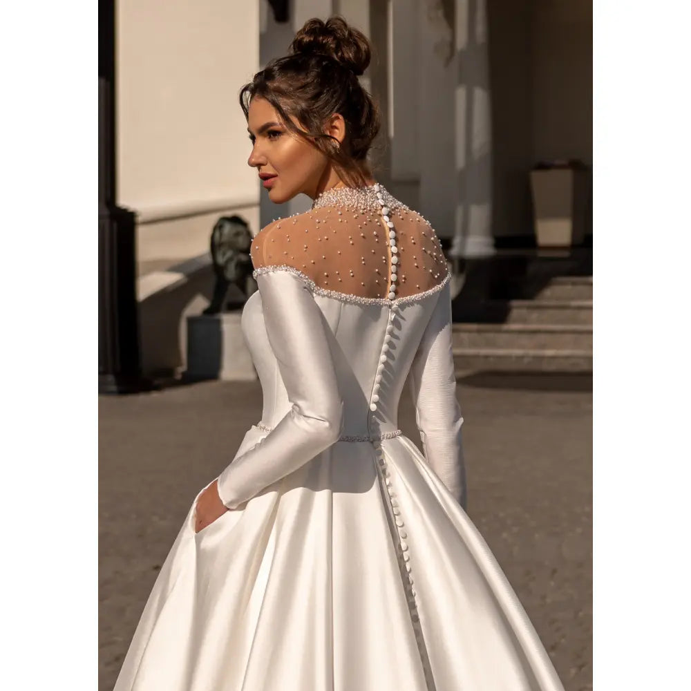 Rochie mireasa tafta 23-36 - Simone Boutique rochii de mireasa Sibiu