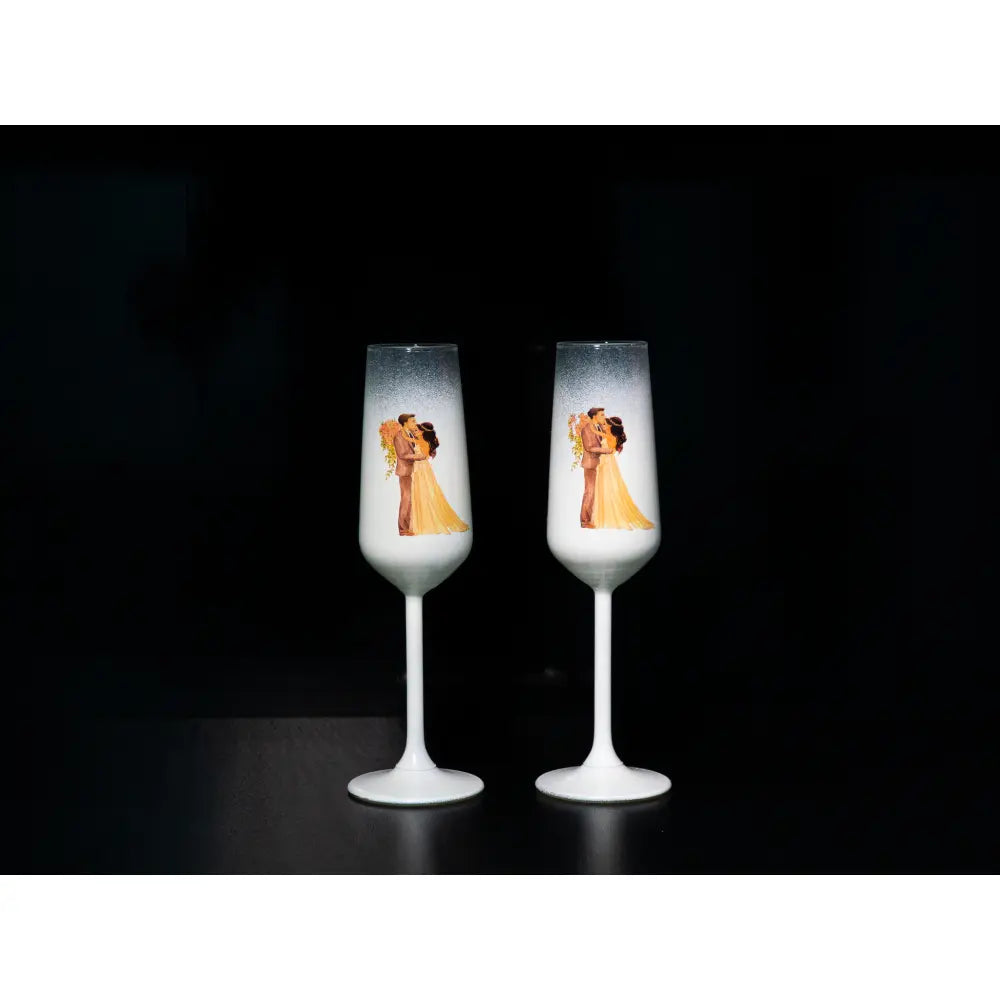 Set sampanie cu pahare miri P23 - Simone Boutique rochii de mireasa Sibiu