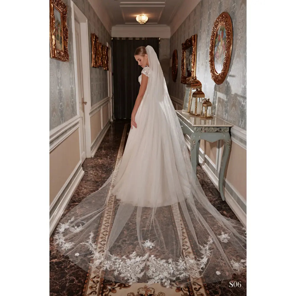 Voal de mireasa S 06 - Simone Boutique rochii de mireasa Sibiu