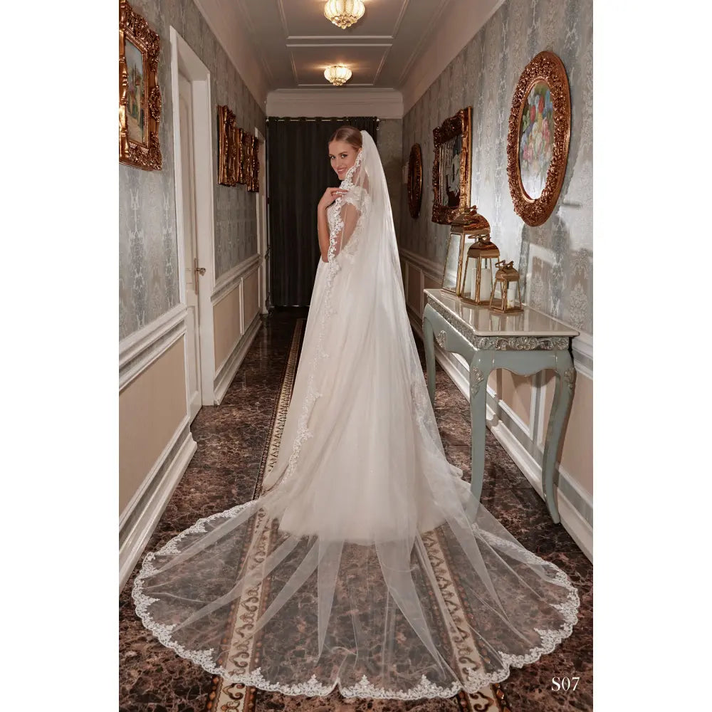 Voal de mireasa S 07 - Simone Boutique rochii de mireasa Sibiu