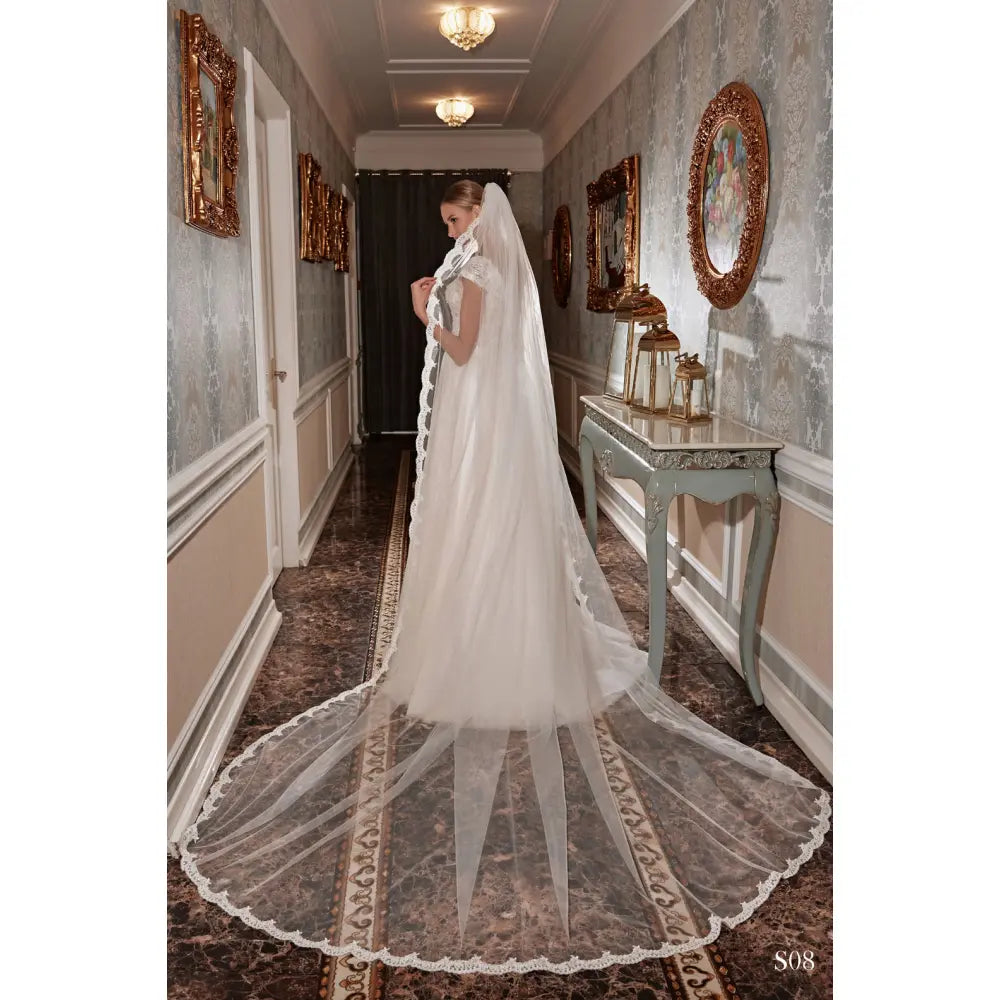 Voal de mireasa S 08 - Simone Boutique rochii de mireasa Sibiu
