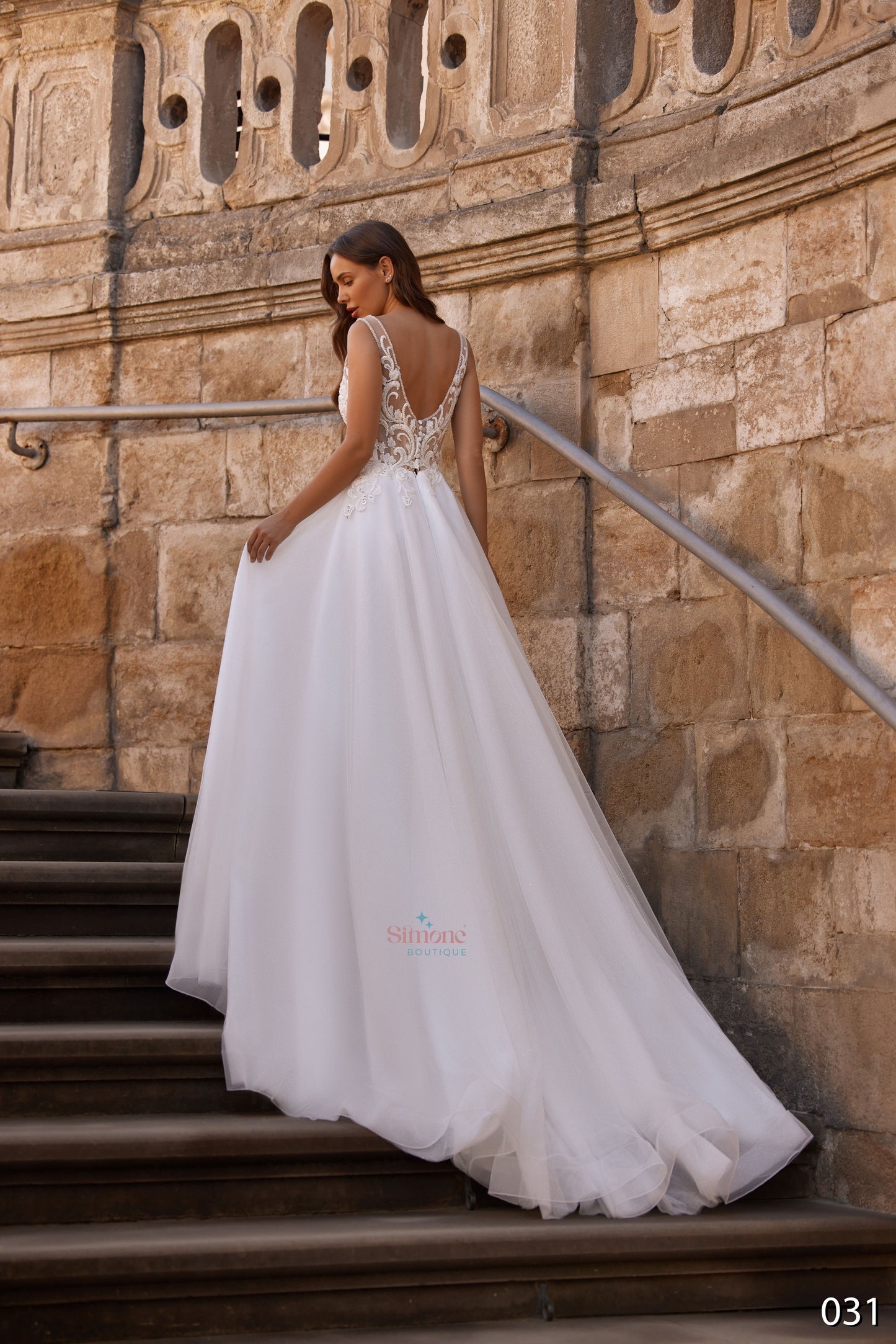 Rochie mireasa A-line fara maneci 26-31